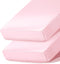 Ersmak 2 Pack Satin Crib Sheets for Baby, Silky Comfy Breathable Crib Sheets