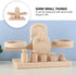 iplusmile Wooden Scale Montessori Math Materials Weighing Scale Set for Preschool Educational Learning