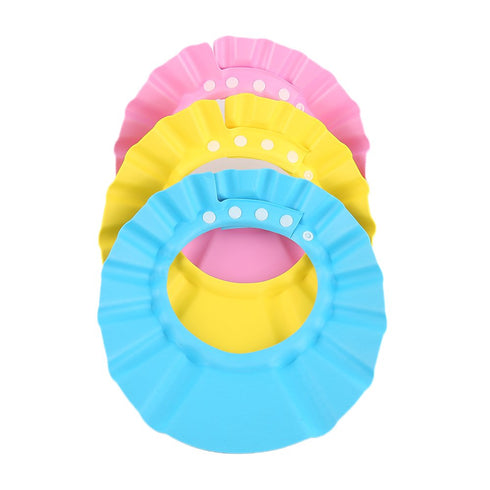 Shampoo Shower Bathing Protection Cap, Adjustable Visor Hat for Toddler, Set of 3