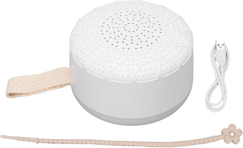 Hamwesh 24 12 White Noise Machine, Adjustable Warm Night Light Soothing Sounds Portable Pocket Size Sound Machine, Baby