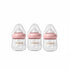 Oberni Glass Baby Bottles,Anti Colic Breastfeeding Bottle with Natural Response Nipple Size