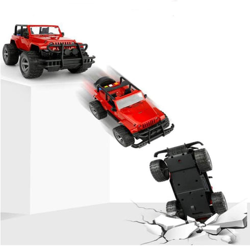 UXRPTU 1:16 Car Toy Off-Road Military Fighter Friction Powered Toy Vehicle with Fun Lights and Sounds