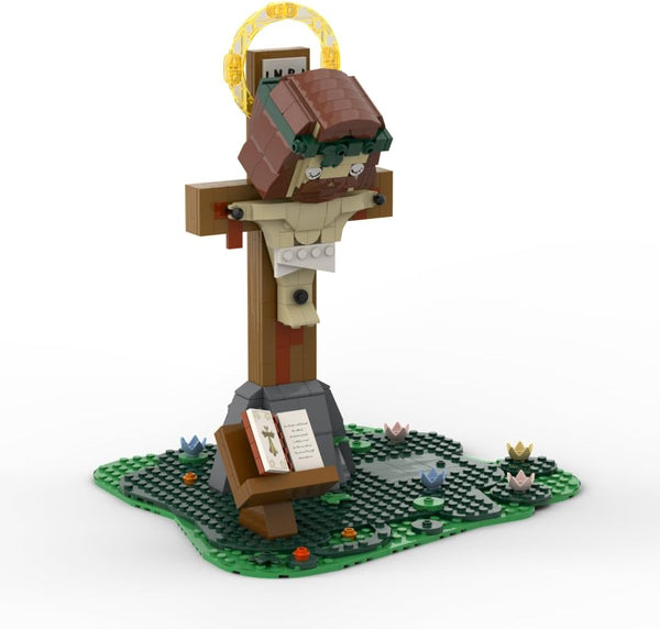 Religious Jesus on The Cross Building Blocks Set - Crucifixion Scene Christian