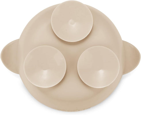 PandaEar 3 Pack Baby Suction Bowls - Stay Put Silicone Food Bowl for Babies Led Weaning, BPA-Free (Blue/Green/Brown)