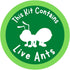 Insect Lore Two Tubes of Live Ants - 50 Live Harvester Ants with Ant Life Cycle Stages Figurines