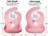 2-Pack Lightweight Waterproof Silicone Baby Bib, Comfortable Easy-Wipe Clean (Purple/Light Pink, Large)