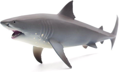 Gemini&Genius Great White Shark Toy, Realistic Action Figure for Kids Birthday Party and Bath Play