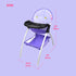 ANIVIA Baby Doll High Chair for Dolls Up to 16'', Purple (DH010-PURPLE)