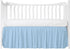 MD Home Decore Crib Bed Skirt Dust Ruffle with Split Corners - 100% Cotton -