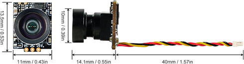 BETAFPV C03 FPV Micro Camera 1/3'' CMOS Sensor 1200TVL with Global WDR 2.1mm Lens for Indoor Micro Whoop Drone