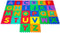 Interlocking Foam Tile Play Mat with Letters - Non-Toxic Children's Multicolor 26-Piece