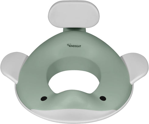 Kindsgut Whale Potty Training Seat for Toddlers Kids Toilet Seat with Backrest,