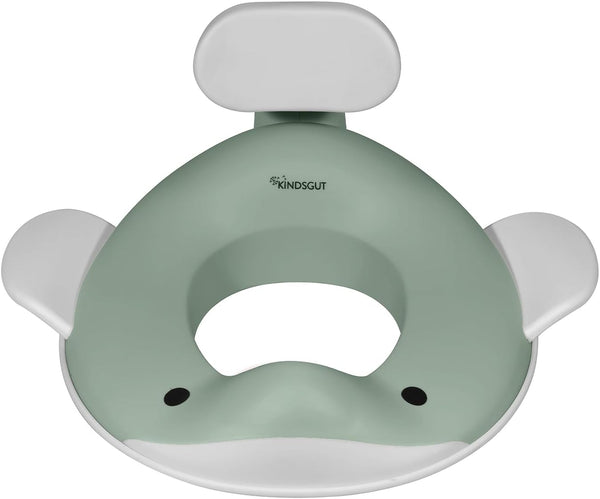 Kindsgut Whale Potty Training Seat for Toddlers Kids Toilet Seat with Backrest,