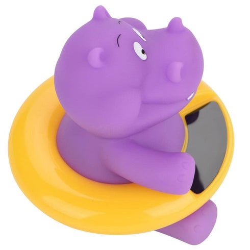 Jorzer Baby Bath Thermometer Cute Hippo Bathtub Digital Thermometer Floating Toy Purple..