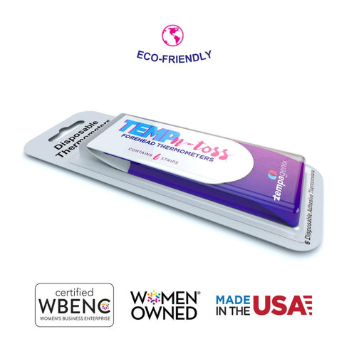 Fast Reading Disposable Forehead Thermometer Strips - Temp-N-Toss for Accurate Adult Temperature Measurement