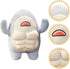 Toddmomy 1PCS Cute 3D Muscle Shark Plush Toy, Soft Stuffed Shark Animal Doll, Kawaii Hugging Pillow for Kids Xmas