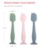 3 Pack Baby Diaper Cream Spatula Applicator, Soft Silicone Butt Paste Spatula with Suction Cup Base