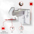 Define Essentials 10 Pack, Countertop Invisible Baby Proofing Cabinet Latch Locks, No Drilling or Tools Required, Works