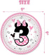 80 Pcs Pink Minnie 3rd Birthday Party Tableware - Wild Three Paper Plates, Napkins, Forks for Girls' Birthday