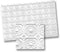 Melody Jane Dolls Houses Dollhouse Faux Tin Ceiling Miniature 1:12 Scale Foam Board 13 x 9