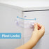 Perma Baby & Child Adhesive Safety Locks, 20 Count, Clear/White Color