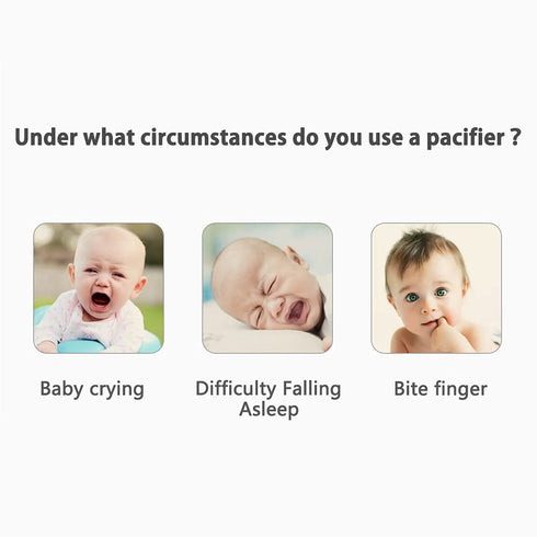 Baby Funny Pacifiers, Cute Soft Silicone Pacifiers for Boys and Girls, BPA-Free, 3 Pieces