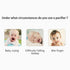 Baby Funny Pacifiers, Cute Soft Silicone Pacifiers for Boys and Girls, BPA-Free, 3 Pieces