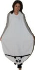 Frenchie Mini Couture Extra Large Hands Free Absorbent Hooded Towel, Panda,