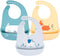 Baby Bibs Silicone Feeding Bibs, Adjustable Waterproof Bibs, 3pcs for Feeding