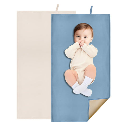 2 Pack Baby Diaper Changing Pad, Portable Baby Changing Mat for Travel