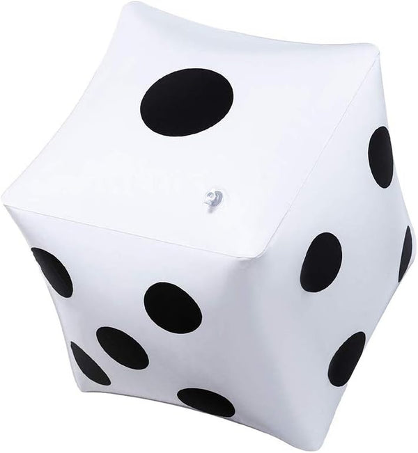 CCINEE 13.8 Inch Giant Inflatable Dice Pool Toy, Pack of 1 for Outdoor Lawn Games