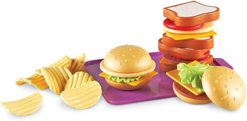 Set 29 18+ Set, Learning Resources New Sprouts Super Sandwich - Pieces, Ages Months, Pretend Play Food Toddler Picnic