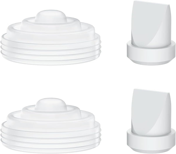 Wevedk 4 Pack M5 Pump Parts, 2ps Red Duckbill Valves and 2pcs Silicone