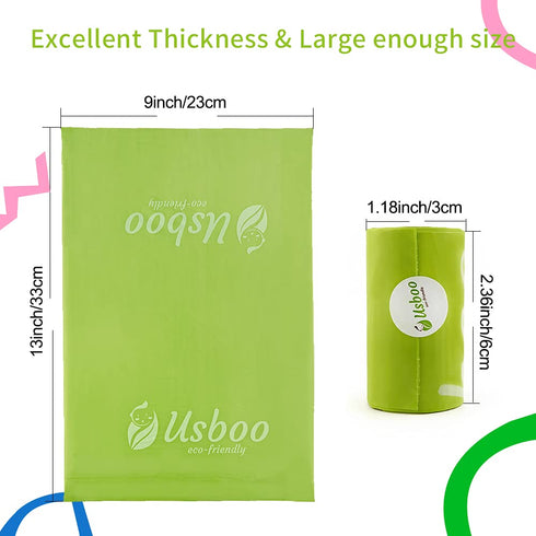 16 Rolls/240 Diaper Bags Disposable for Baby, Refill Bags OXO-Biodegradable Waste Bags,Dirty Disposable Diaper