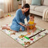KRAAS Foldable Baby Play Mat, Portable Non-Slip Waterproof Reversible Playmat with Soft Cushioning,