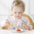 Toddler Utensils with Travel Case, Baby Spoon and Fork Set for Self-Feeding Learning, Bendable Handle Silverware for
