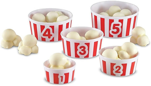 Learning Resources Smart Snacks Count 'em Up Popcorn, Counting Game, Math Games,