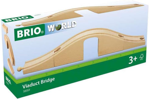 33351 3-Piece Set 3 Sets BRIO World - Viaduct Bridge | Wooden Toy Train Accessory | Ideal for Kids Ages and Up |