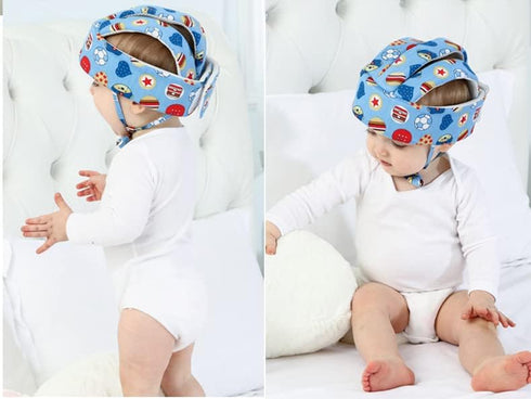 Baby Toddler Walking Helmet, Anti-Collision Head Protector for Crawling, Adjustable Soft Cushion Safety Cap