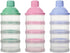 CurcKua 4 Layers Milk Powder Box Baby Formula Dispenser Detachable Baby Snack Box Container Blue