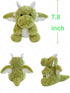 YUKOUQIAN 7.8 inch Dragon Stuffed Animal Cute Dragon Plush Toy for Girls Boys (jiaolong lvse)