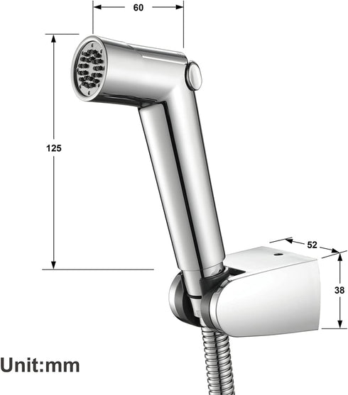OJJBAVKFQ HandheldSprayer Kit Cloth Diaper Sprayer ABS Round ShapeSprayer for Toilet for Toilet-Adjustable Water