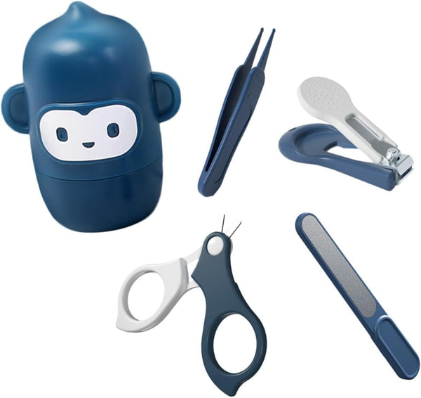Stainless Steel Baby Nail Clipper Kit Infants Nail Trimmer Tweezers for Newborns