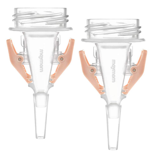 Maymom Milkbag Adapter, Widemouth 2nd Generation; Compatible with Spectra Avent Pumps; 2pc - Most Milkbags including