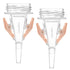 Maymom Milkbag Adapter, Widemouth 2nd Generation; Compatible with Spectra Avent Pumps; 2pc - Most Milkbags including