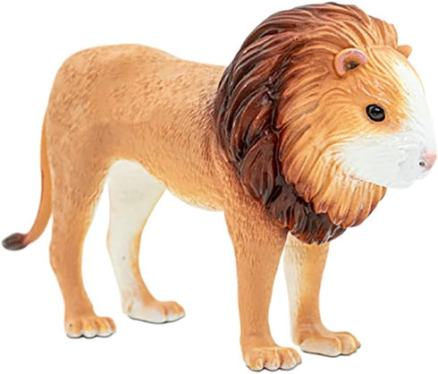 Randimals Lion Figurine Toy - 5” Premium Hard Rubber Animal Action Figure for Adventure & Imagination