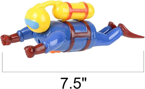 ArtCreativity Wind Up Bath Toys for Kids, Set of 2 Swimming Bath Toys, Water Scuba Diver, Fun Bathtub Toys for Boys and