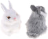 Mini Realistic Cute Plush Rabbits - Lifelike Animal Easter Bunny Simulation Toy Model Gift (Rabbit Plush Toys)