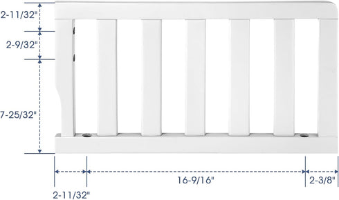 Salcod Toddler Crib Guardrail Compatible with Dream On Me Convertible Crib, Crib Rail for Prevent Toddler from Rolling