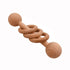 2pcs Beech Wood Ring Rattle - Montessori Toys Wooden Educational Ring Rattle with Chew Wood Beads (Rattle 2pcs)